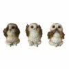 Magicun Giftware~Three Wise Monkeys Figurines Animals Decor See Hear Speak No Evil Ornament Gift