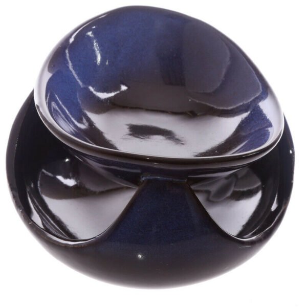 Home Fragrance~Abstract Design Squat Mottled Glaze Ceramic Oil Burner