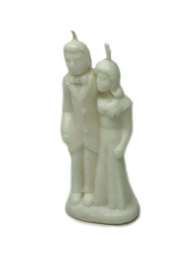 Magic Candle~Bride & Groom Marriage White Image Figurine Spell Candle Pagan Wicca Hoodoo