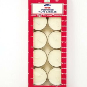 Home Fragrances ~Satya ROSE Scented T-Lite Candles (12/box) - NEW