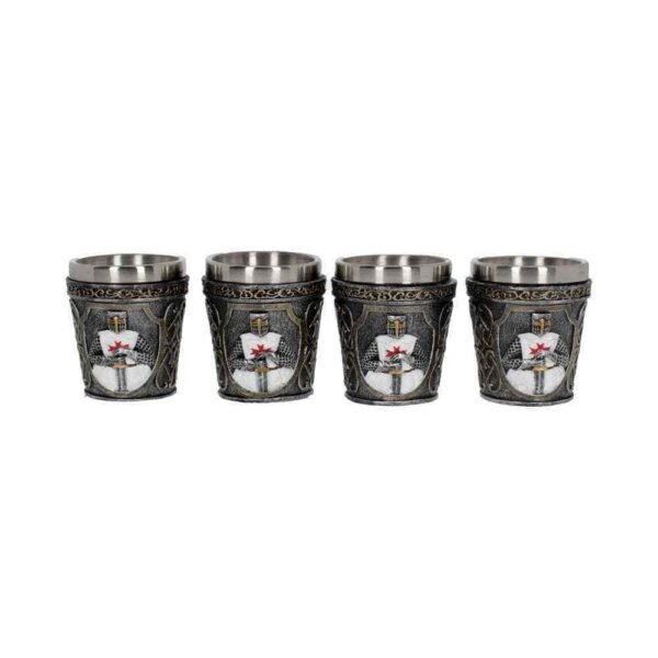 Magicun Giftware~Templars Shot Glass (Set Of 4) 6.5cm Medieval Shotglass