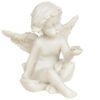 Home Decor~1 x Collectable Cherub Sitting Holding Mineral Stone Ornament
