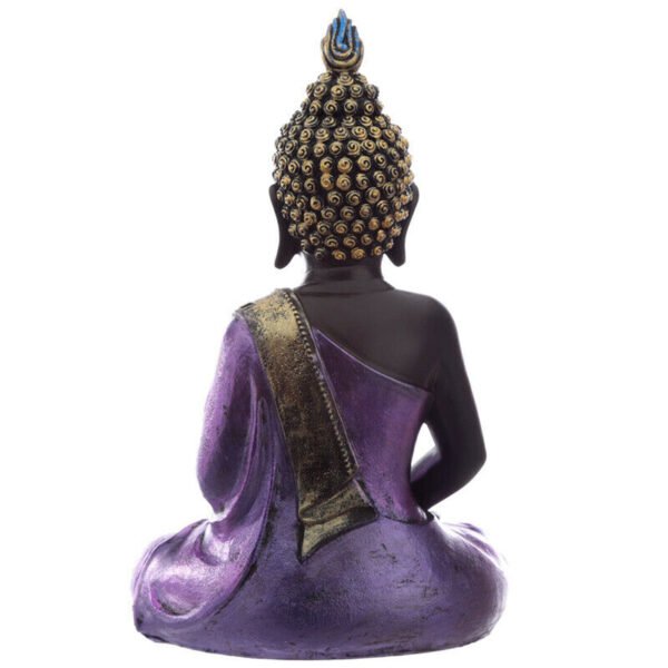 Home Decor~Decorative Purple and Black Buddha - Contemplation Oriental Spiritual Ornament