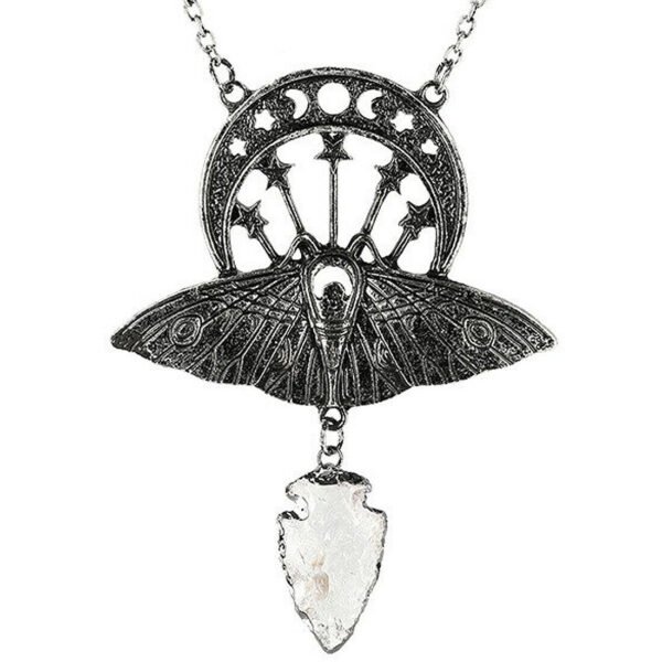 CRYSTAL MOON MOTH - Necklace and Pendant