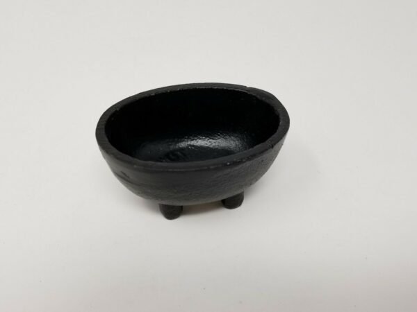 Wicca & Paganism~Cast Iron Ritual Cauldron 2.5"L x 2"W x 2"H Plain Oval 3" Wiccan