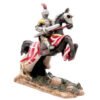 Home Decor~Battle Ready Novelty Knight Riding Horse Figurine Collectable