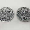 Home Fragrances ~Tree of Life Design 4-3/4" Stick Cone Incense Burner Ash Catcher Hot Plate 2 pcs
