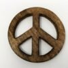 Wicca & Paganism~4" Peace Altar Tile, Wooden Carved and Stained (Wicca Pagan)