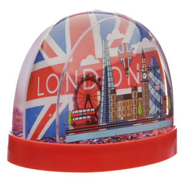 Collectable design~Collectable Snow Storm London Union Jack Waterball Glitter Shaker Ornament Gift