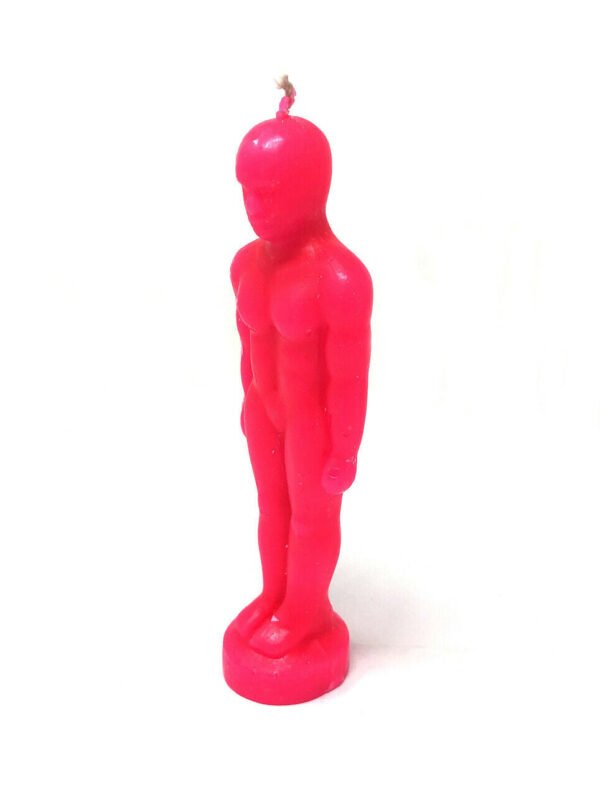 Magic Candle~Pink Man Image Male Figurine Spell Candle Pagan Wicca Hoodoo