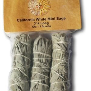 Palo Santo & Sage~New Age Smudges And Herbs White Sage Smudge Sticks Mini, 3 Pack