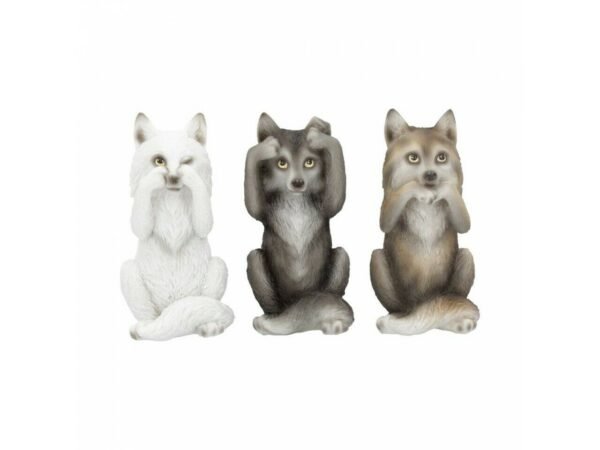 Magicun Giftware~Three Wise Monkeys Figurines Animals Decor See Hear Speak No Evil Ornament Gift