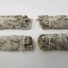 Palo Santo & Sage~4X White Sage Smudge Sticks / Wands 4 - 5 " Negativity Removal