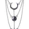MOON PHASES Necklace - Silver / Goth, Occult, Rock Fashion