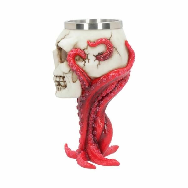 Magicun Giftware~Devoured Goblet 18cm Tankard 16cm Octopus Skull Beer Mug Wine Red Gothic Gift