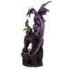 Collectable design~Dark Legends Power of the Crystal Amethyst Dragon Figurine Fantasy Ornament