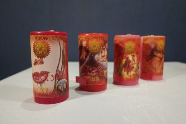 MagicunTarot Cloth~Set Candles Wicca Magic - Magic of Love
