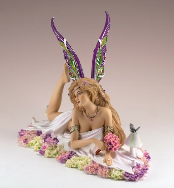 Fairy Collection~Jewelled Fairy Petalite Figurine Statue 8" Long Limited Edition New In Box!