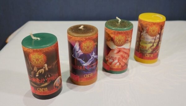 MagicunTarot Cloth~Set of Candles Magic Wicca - Magic Money