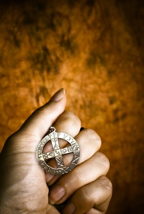 Magicun Talisman~Unique Sterling Silver Cross Talisman of Protection