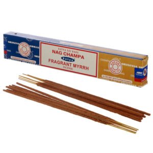 Home Fragrance~SATYA Sai BaBa Nag Champa & Fragrant Myrrh Incense Sticks 12 x 14 sticks