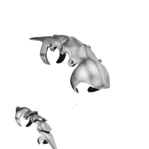 Wild Star - ARMOUR PLATED - Finger Claw Pewter Fashion Jewellery