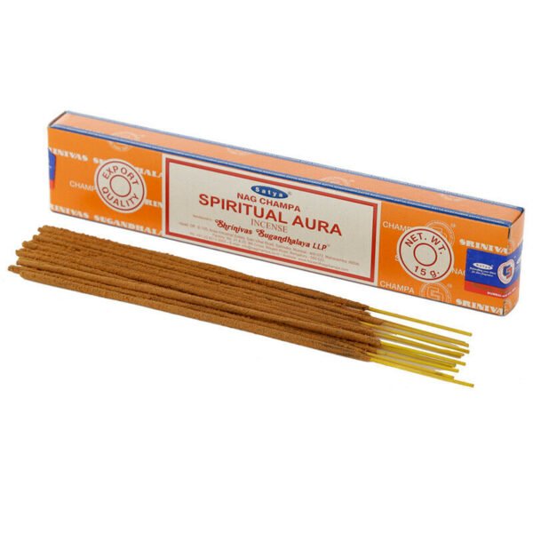 Home Fragrance-Nag Champa Satya Spiritual Aura Incense Sticks X 12 Packs