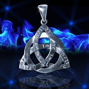 Magicun Talisman~Magicun ~Amulet Celtic knot Triquetra Ancient Power Force Trinity Silver sterling
