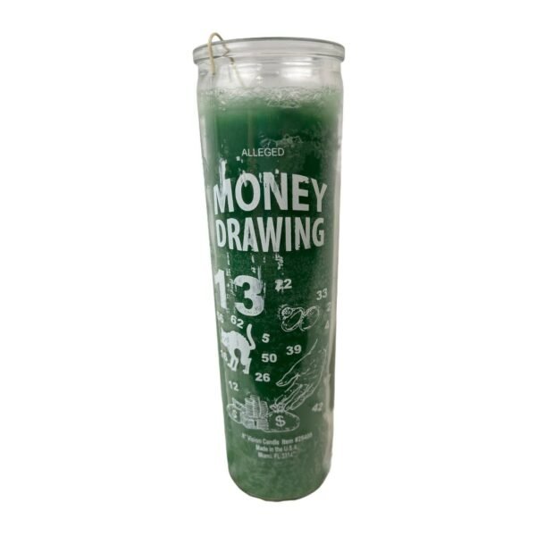 Magic Candle~Money Drawing Lucky Success Green 7 Day Candle Ritual Spell, Pagan Magic