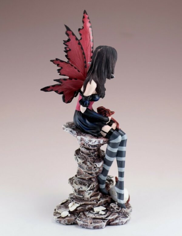 Fairy Collection~Red Fairy With Hatching Baby Dragons Figurine Statue 9.75" High Resin New In Box