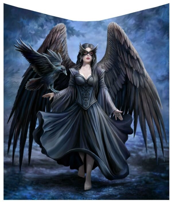 Magicun Giftware~Gothic Fantashy Throw Fleece Blanket By Anne Stokes Lisa Parker James Ryman Gift