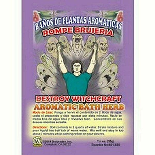 【Bath Herb】Spiritual Aromatic Bath Herb DESTROY WITCHCRAFT ROMPE BRUJERIA Bano Hierbas 1oz