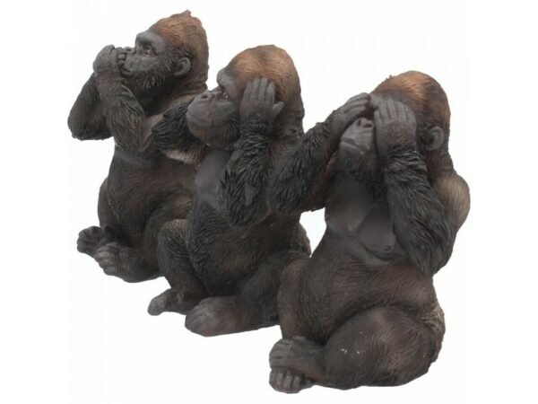 Magicun Giftware~Three Wise Monkeys Figurines Animals Decor See Hear Speak No Evil Ornament Gift