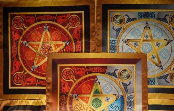 MagicunTarot Cloth~Set tablecloth Wicca Force 5 Elements Size Medium 5 clotes 24x24