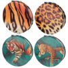 Collectable design~Animal Print Big Cat Spots and Stripes Compact Cosmetic Mirror