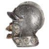 Home Decor~Gothic Human Skull in Medieval Helmet Fantasy Ornament