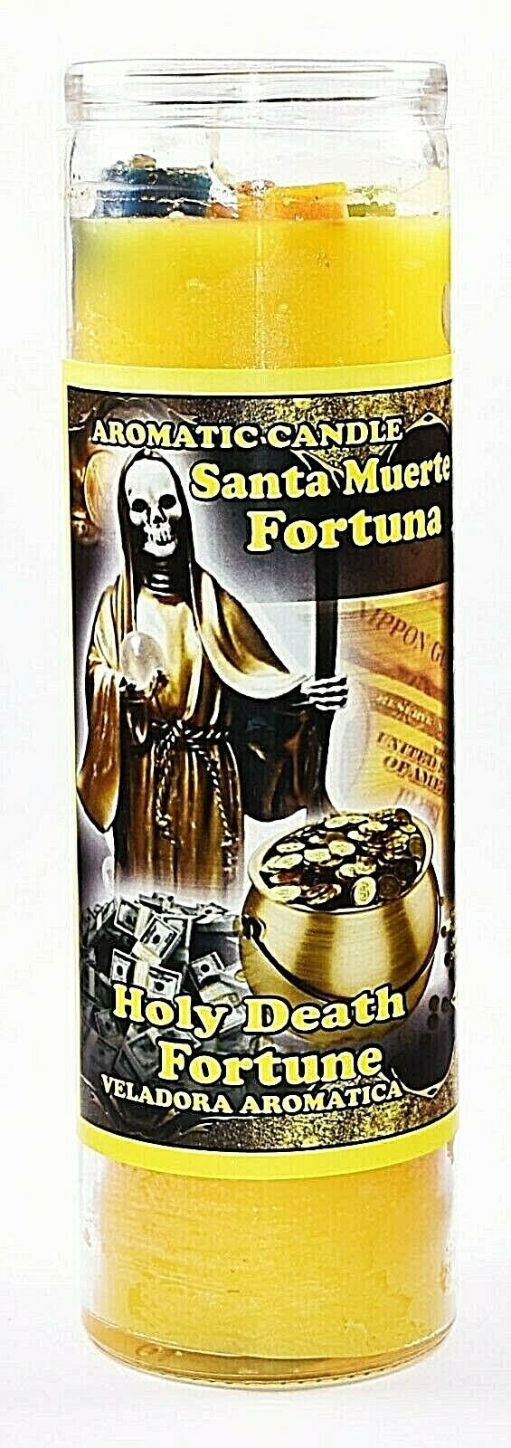 CANDLE COCKTAIL AROMATIC HOLY DEATH FORTUNE- SANTA MUERTE FORTUNA