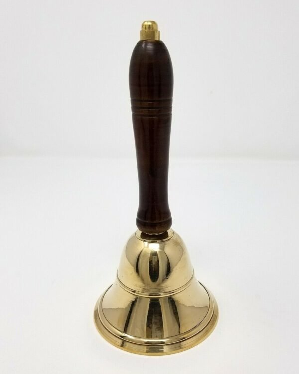 Wicca & Paganism~NEW Brass Bell with Wooden Handle (8'' Tall) pagan Witchcraft Altar Supply
