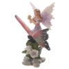 Home Decor~Cute Flower Fairy Riding Butterfly Figurine Ornament Shelf Sitter x 1