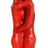Magic Candle~Hugging Couple Lovers Red Image Figurine Spell Candle Pagan Wicca Hoodoo 5 1/2"