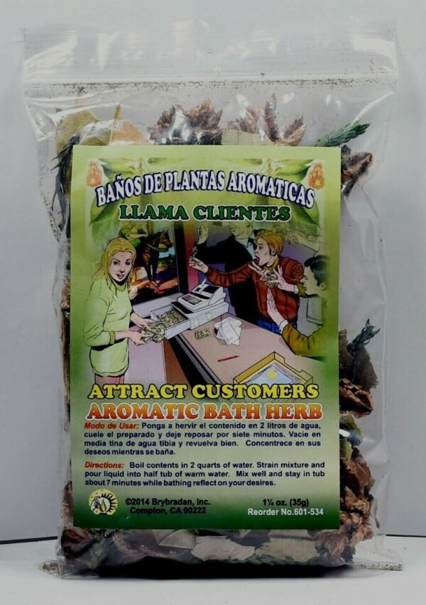 【Bath Herb】Spiritual Aromatic Bath Herb ATTRACT CUSTOMERS LLAMA CLIENTE Bano de Hierbas 1oz