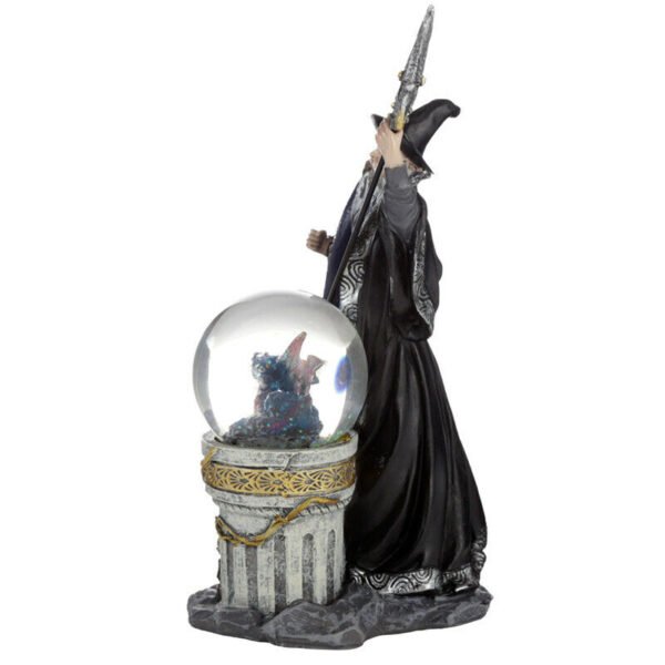 Collectable design~Spirit of the Sorcerer - Ice Dragon Wizard Snow Globe Waterball Ornament