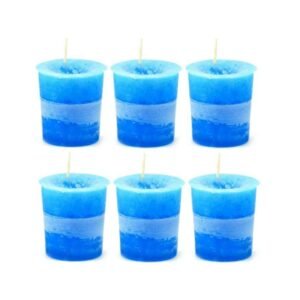 Magic Candle~SET OF 6 "One Love" Handmade Essential Oil Blend Reiki Healing 2" Votive Candles