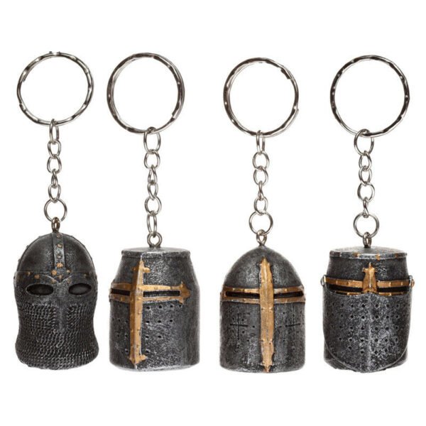 Collectable design~Novelty Collectable Medieval Knight Helmet Keyring