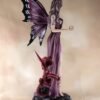 Fairy Collection~Amethyst Fairy With Dragon Holding Crystal Ball Figurine Statue 16.5" High New!