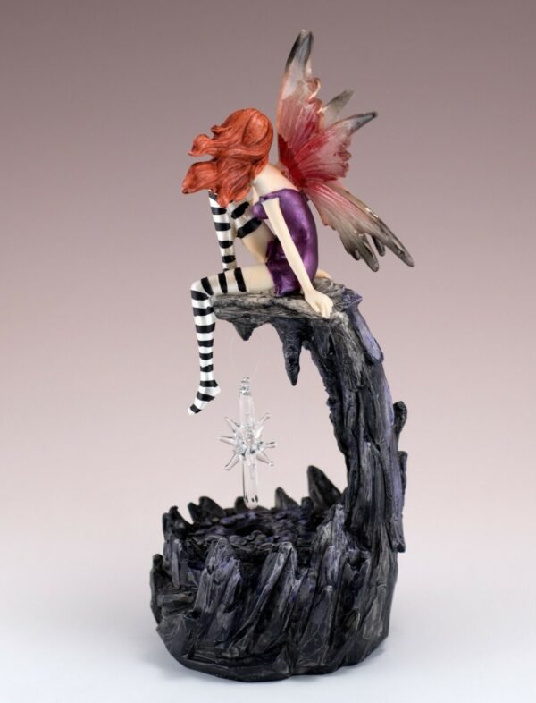 Fairy Collection~Fairy With Glass Crystal LED Lights Figurine Statue 8.25" High Resin New In Box