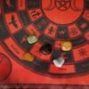 MagicunTarot Cloth~Kit cloth on the Altar Circle Witch + 5 magic stones Wicca Divination Council