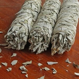 Palo Santo & Sage~Lot of 2 8-9" Large Jumbo White Sage Smudge Stick: House Cleansing Energy