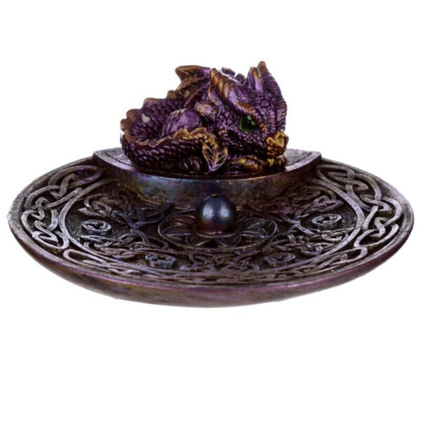 Collectable design~Elements Baby Dragon Celtic Incense Stick Burner Dish 1 Sent At Random