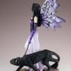 Fairy Collection~Purple Fairy Walking Black Panther On Chain Figurine Statue 11.5" High New!